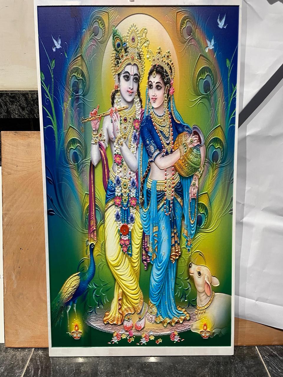 Ganesh Ji Om Panel Corian Mandir Design for Home Temple